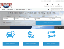 Tablet Screenshot of friendlyford.com